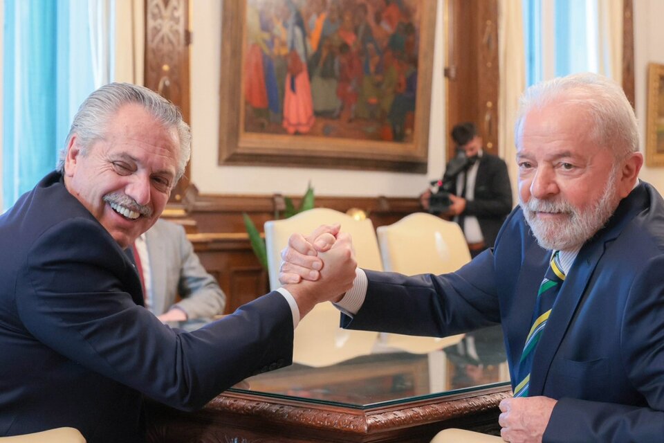 Alberto Fernández y Lula Da Silva firmarán una "acuerdo estratégico" para la creación de una moneda común entre Argentina y Brasil. (Imagen: Télam)