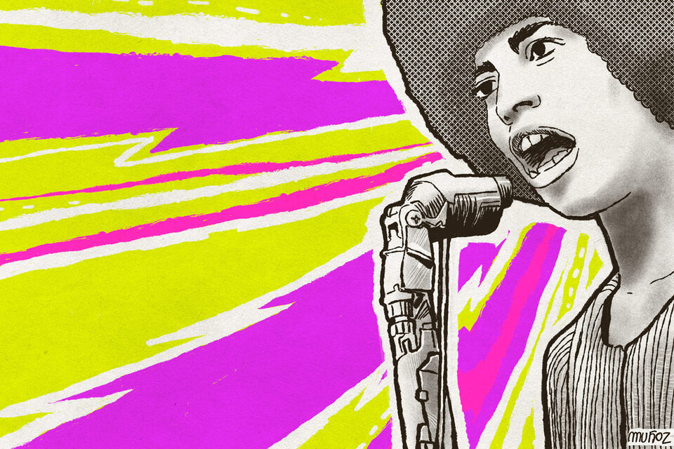 Angela Y. Davis. Ilustración: Marina Muñoz