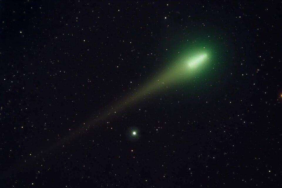 El cometa fue descubierto a principios de 2022 cuando se encontraba dentro de la órbita de Júpiter (Foto: National Geographic).