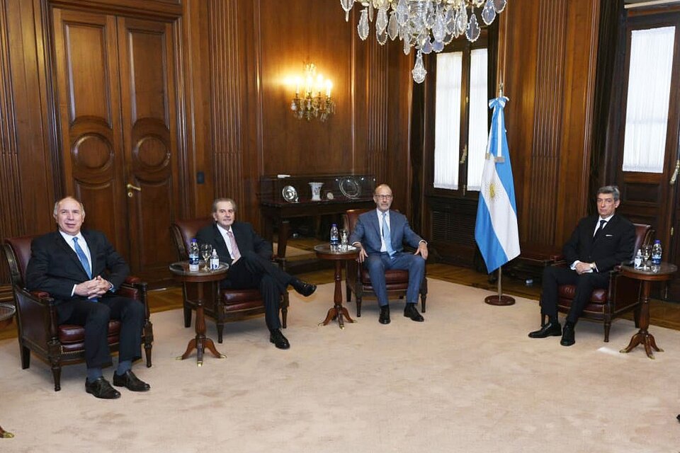 Ricardo Lorenzetti, Juan Carlos Maqueda, Carlos Rosenkrantz y Horacio Rosatti, enfrentan el juicio político en el Congreso. (Fuente: Télam)