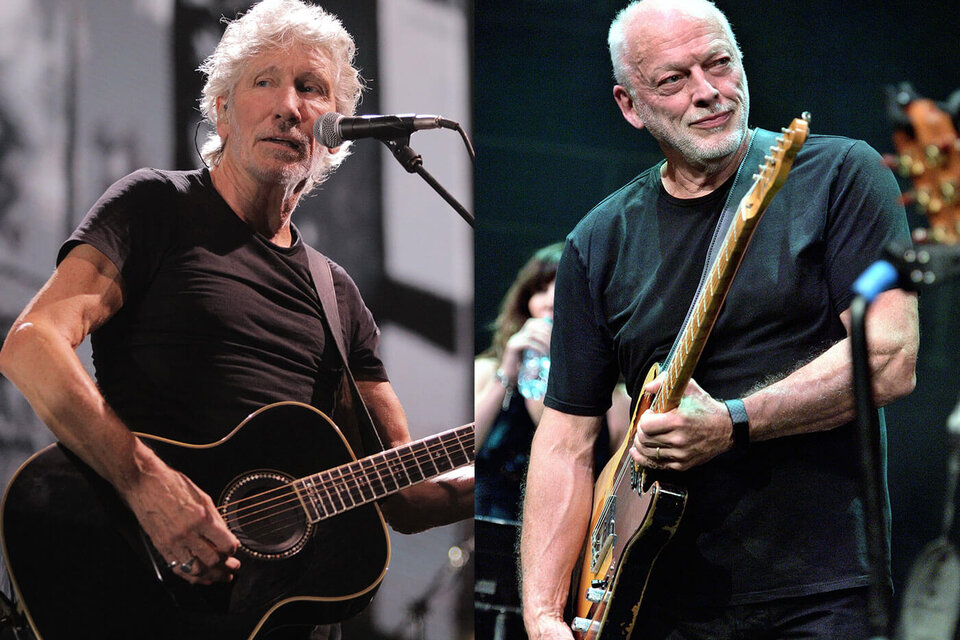 Roger Waters y David Gilmour. (Fuente: AFP)