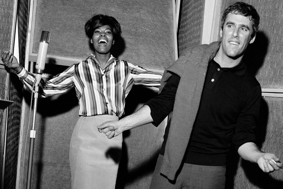 Aretha Franklin y Burt Bacharach. (Fuente: AFP)