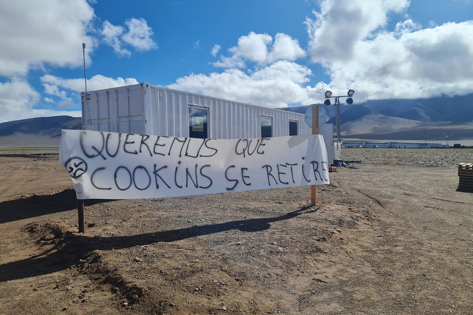 Conflicto con comunidades en Olacapato. Imagen gentileza red social de Comunidad Collas Unidos de San Antonio de los Cobres.