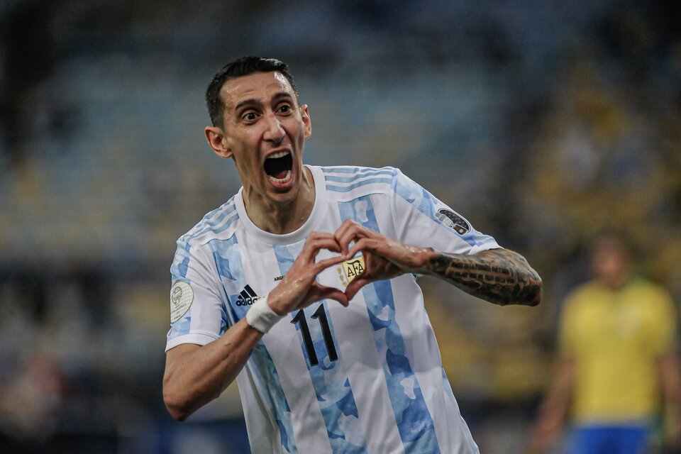 Di María metió un gol en la final de la última Copa América y quiere repetir en EEUU (Fuente: AFP)