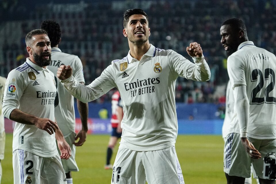 Liga de España: Real Madrid venció a Osasuna y acecha la punta (Fuente: AFP)