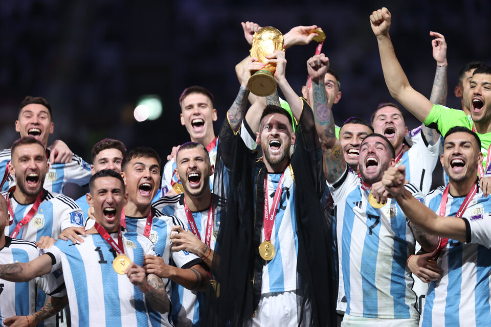 Campeones del Mundo. Imagen: NA.