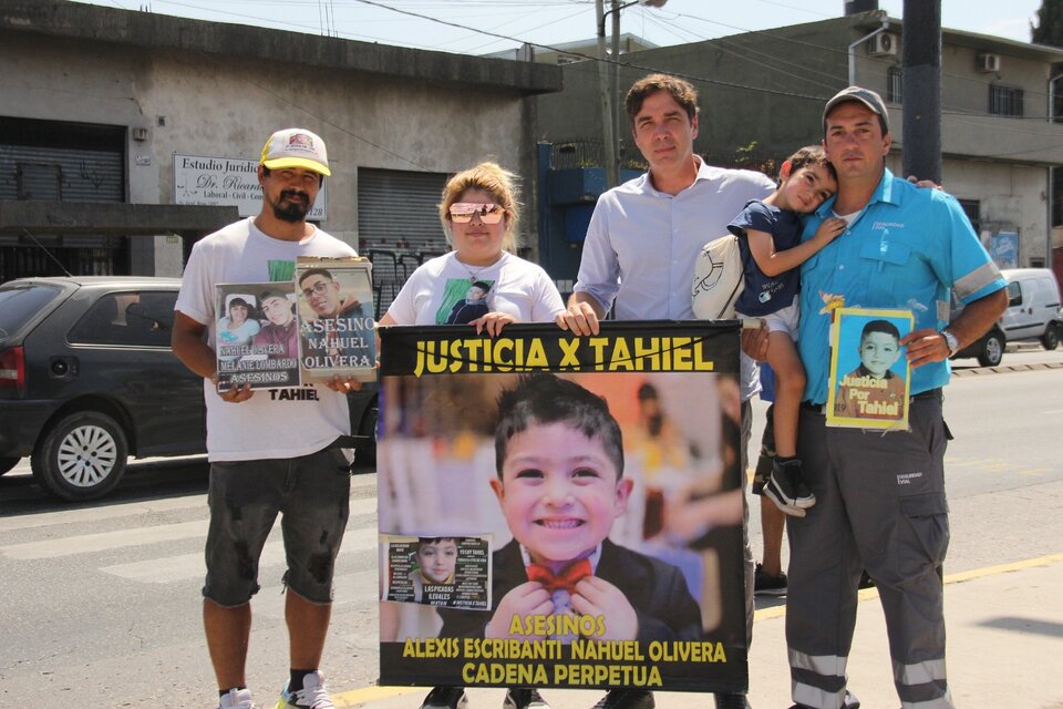 La familia de Tahiel, desconsolada, reclama justicia. (Fuente: Télam)