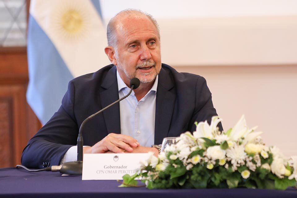 Perotti spoke in Rafaela about the teacher conflict.
