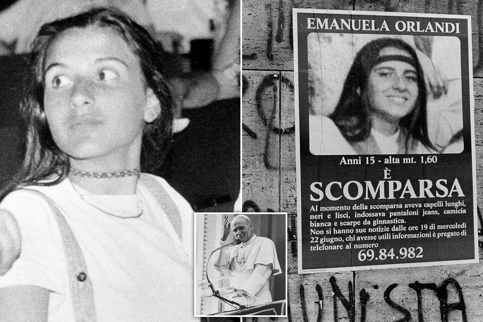 Durante 1983 gran parte de Roma estuvo empapelada con el afiche que decía  "Emanuela desaparecida"