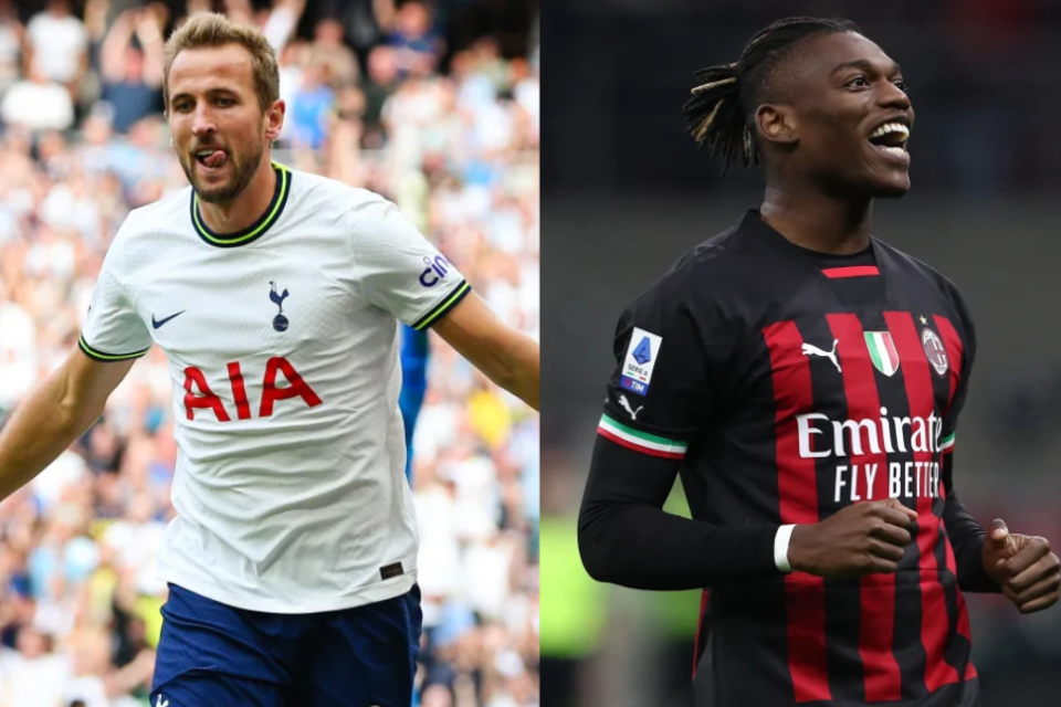 Harry Kane y Rafael Leao serán titulares en el partido de vuelta de los octavos de final entre Tottenham y Milan. 
