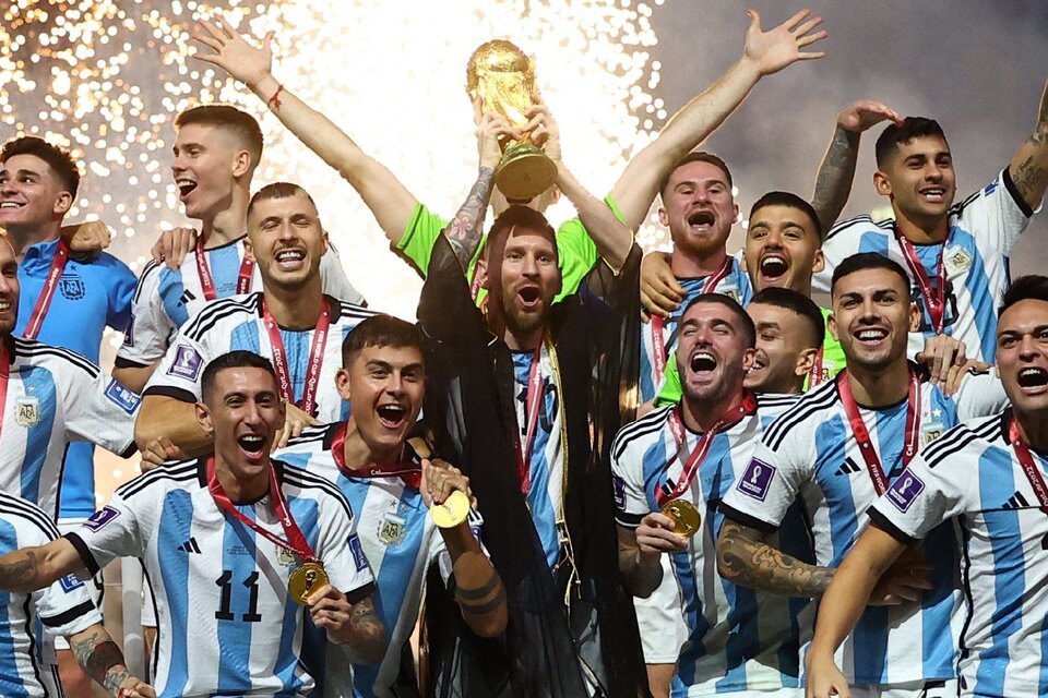 El 23 y el 28 de marzo la selección que levantó el título mundial se presenta ante el público argentino. (Foto: Télam)