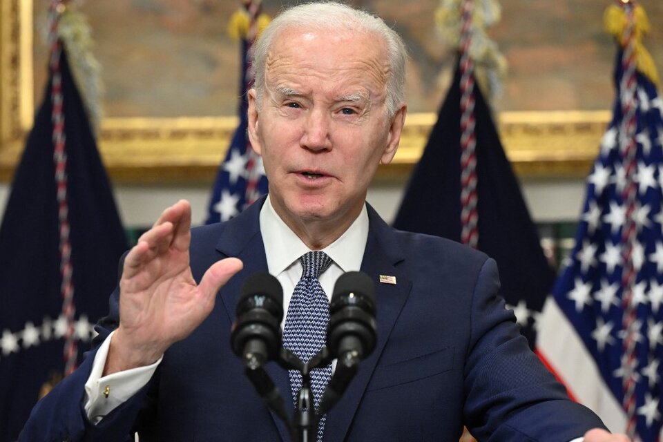 Joe Biden pidió al Congreso reforzar las regulaciones del sistema bancario tras la quiebra de Silicon Valley Bank (Fuente: AFP)