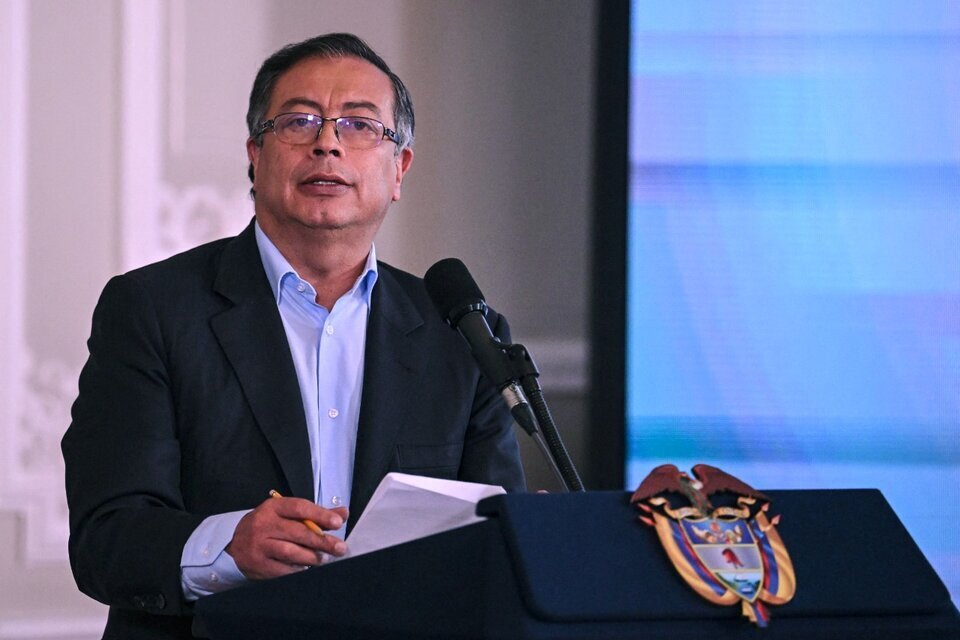 El presidente de Colombia, Gustavo Petro, anunció el incio de "un segundo proceso de paz" (Fuente: AFP)