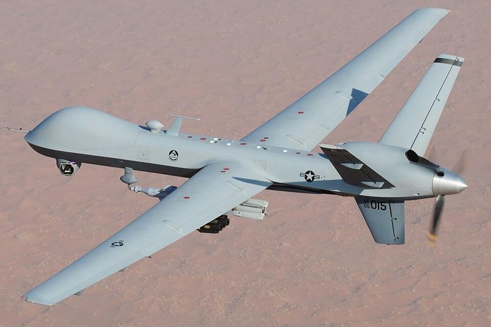 Estados Unidos acusó a Rusia de provocar la caída de un dron en el mar Negro