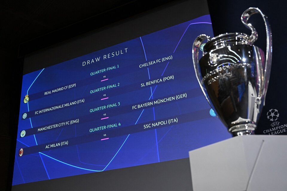 Así quedaron los cruces de cuartos de final. (Fuente: AFP)
