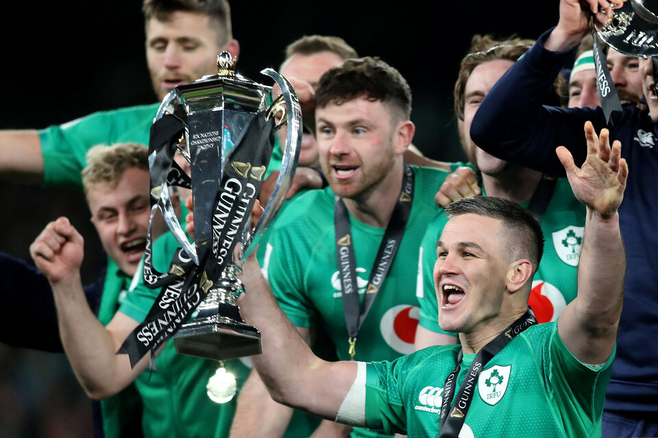 Además del título, Irlanda festejó el Grand Slam por ganar todos los partidos. (Fuente: AFP)