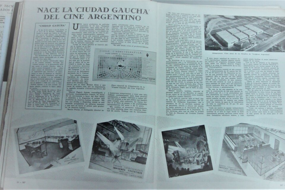 Las imágenes del proyecto en una revista de la época.