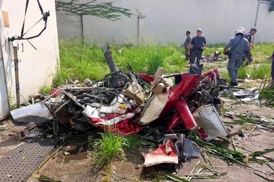 Tragedia en Brasil: un helicóptero cayó en medio de San Pablo (Fuente: Twitter)