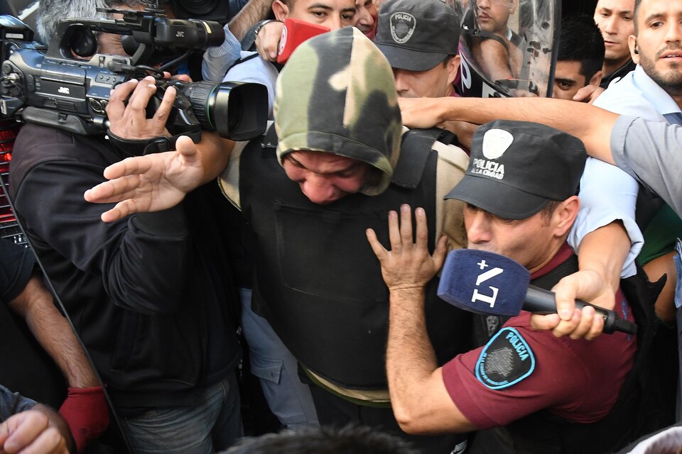 Marcelo Corazza fue trasladado este martes a los Tribunales de Lavalle. (Fuente: Télam)