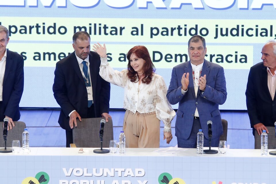 Cristina Kirchner en el CCK (Fuente: Leandro Teysseire)