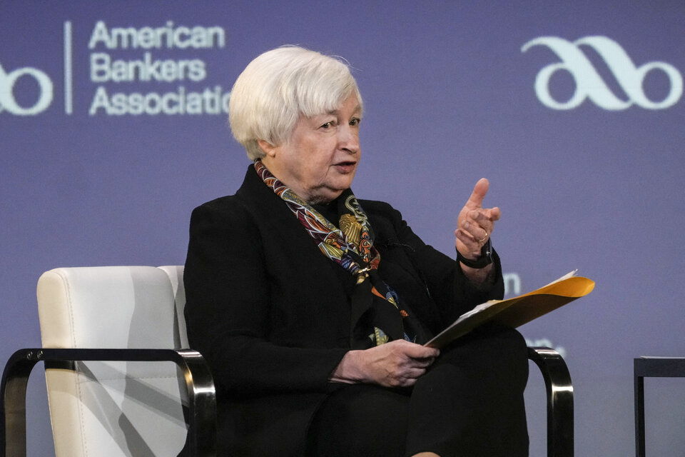 Yanet Yellen, secretaria del Tesoro de los Estados Unidos. (Fuente: AFP)