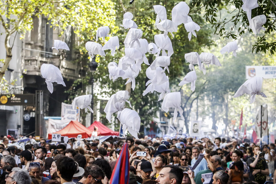 La Marcha del 24 de marzo a Plaza de Mayo. (Fuente: Leandro Teysseire)