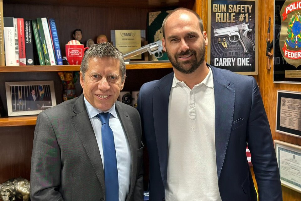 La foto que compartió el hijo de Bolsonaro. (Fuente: Twitter Eduardo Bolsonaro)