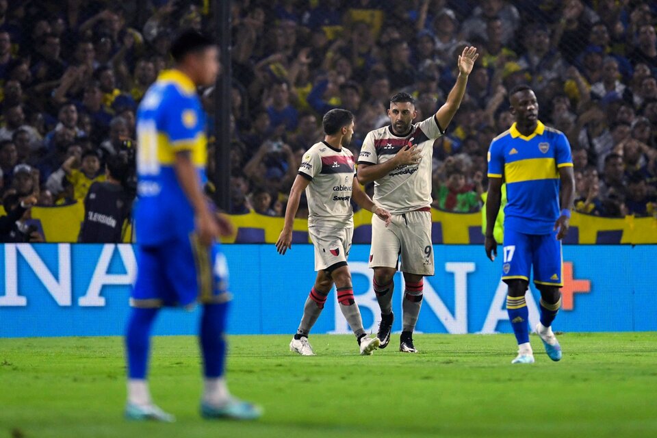 Ramón Abila festeja su gol contra Boca (Fuente: Télam)