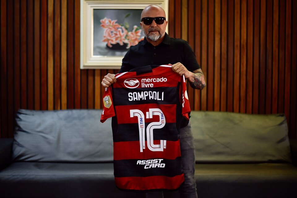 Jorge Sampaoli, flamante entrenador del Flamengo de Brasil. (Fuente: Twitter)