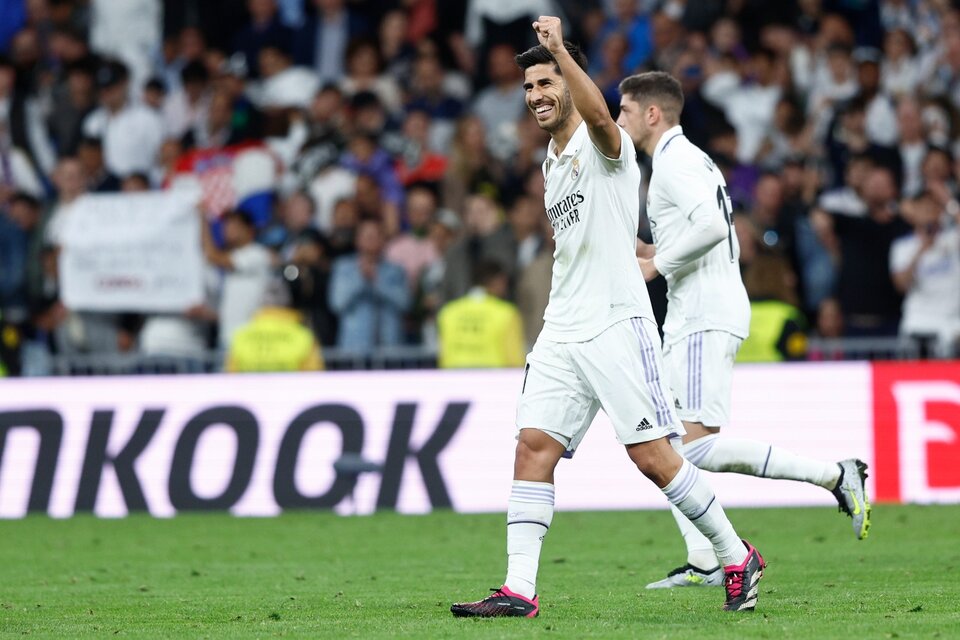Asensio anotó el gol que abrió la victoria del Real Madrid (Fuente: EFE)