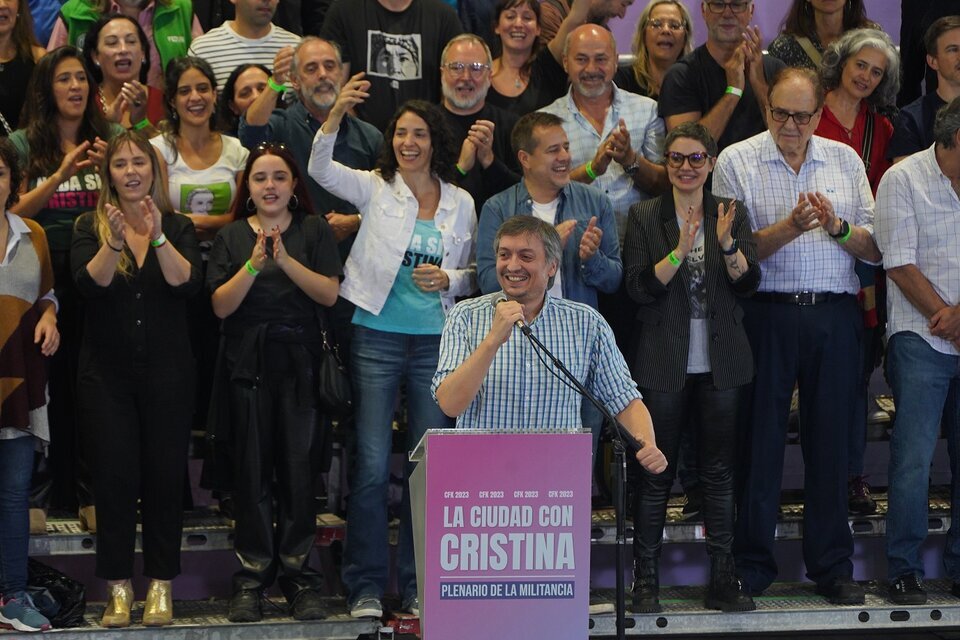 Lo que no se vio del plenario de la militancia por Cristina Kirchner en Ferro (Fuente: Télam)