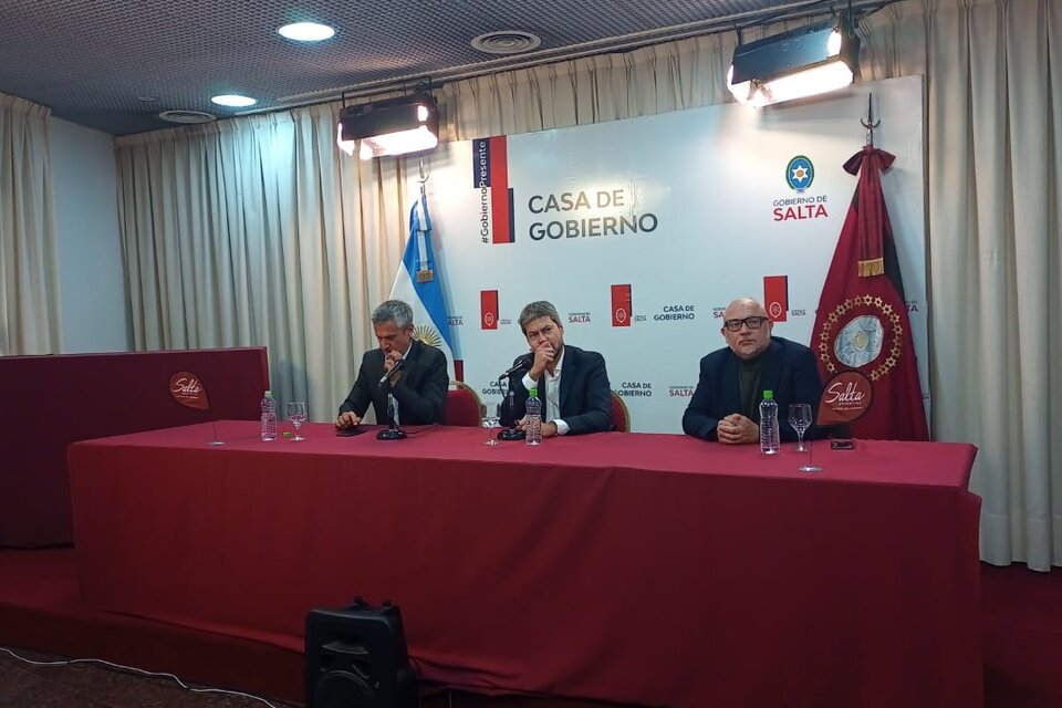 Peña, Lammens y Di Mecola. (Fuente: Gobierno de Salta)