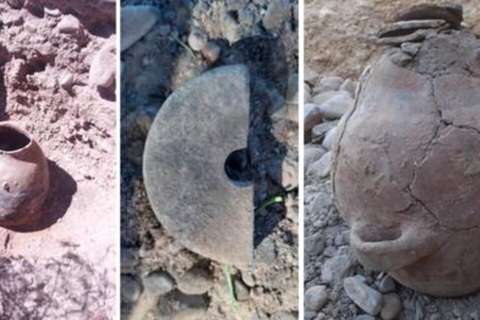 Hallaron restos fósiles y ollas prehispánicas en Humahuaca (Fuente: Gentileza Gustavo Ontiveros)