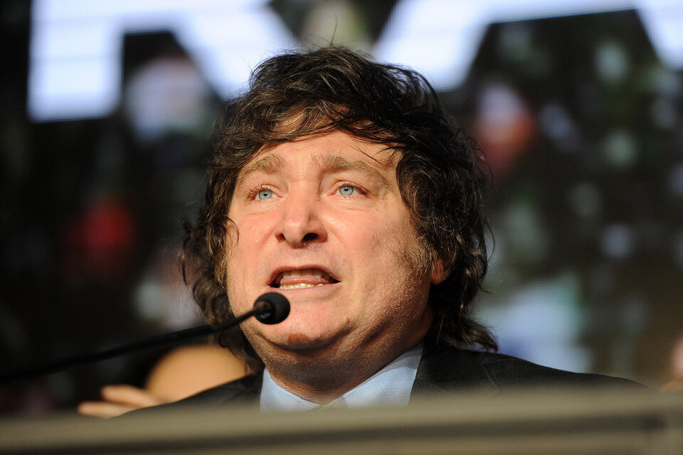 Javier Milei capta seguidores en base a un discurso incendiario y falaz. (Fuente: Enrique García Medina)