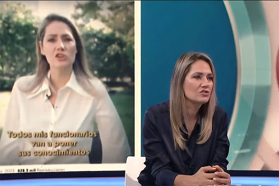 Carolina Losada ayer en El Tres. (Fuente: Captura de TV)