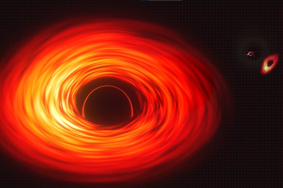 El agujero negro supermasivo TON 618 tiene 66.000 millones de veces la masa del Sol, según la NASA. (Foto: NASA)