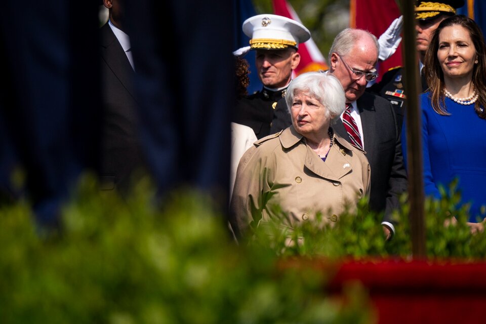 La titular del Tesoro de Estados Unidos, Janet Yellen, reclama al Congreso una elevación del techo de endeudamiento. (Fuente: AFP)