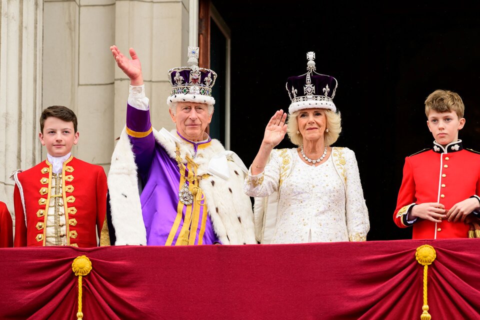 Carlos III y Camila, coronados en la abadía de Westminster (Foto: AFP).