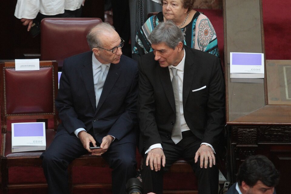 Presidente y vice de la Corte, Horacio Rosatti y Carlos Rosenkrantz. (Fuente: Bernardino Avila)
