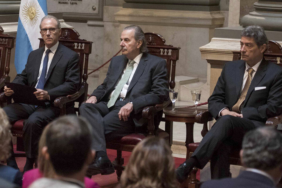 Carlos Rosenkrantz, Juan Carlos Maqueda y Horacio Rosatti, la mayoría de la Corte.