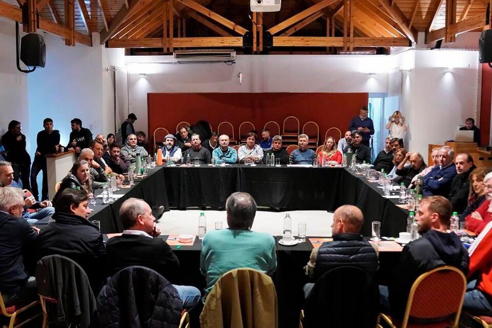 El encuentro del Partido Justicialista local realizado en Monte Hermoso el mes pasado.
