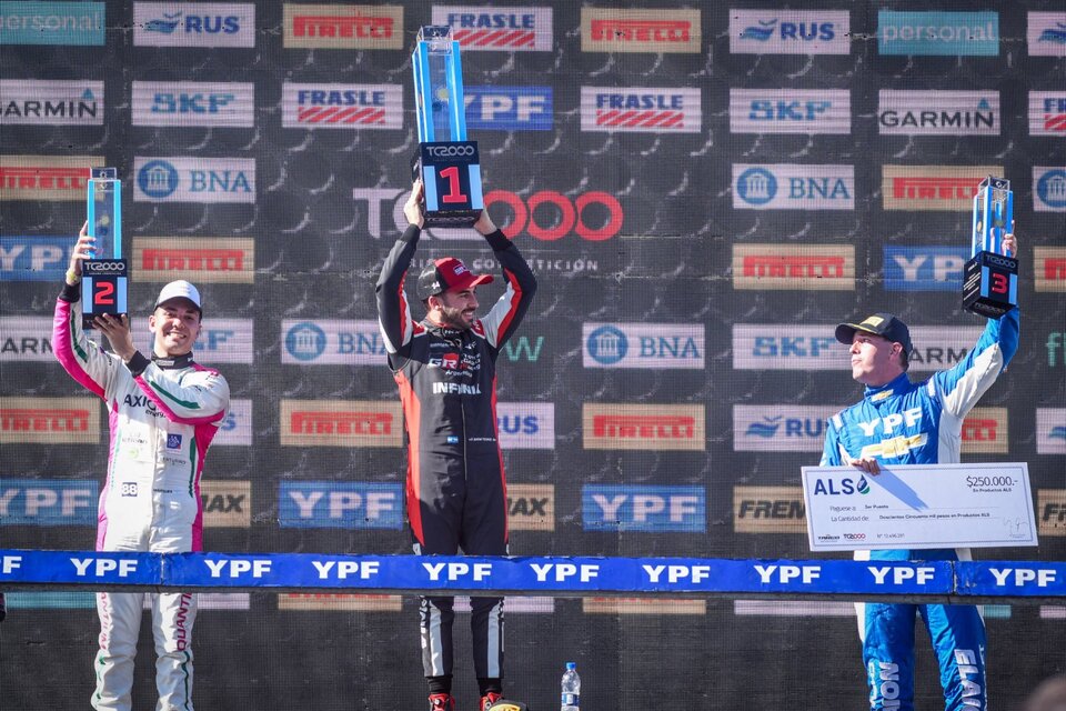 Santero, Marques y Vivian completaron el podio en Rosario (Fuente: Prensa TC 2000)
