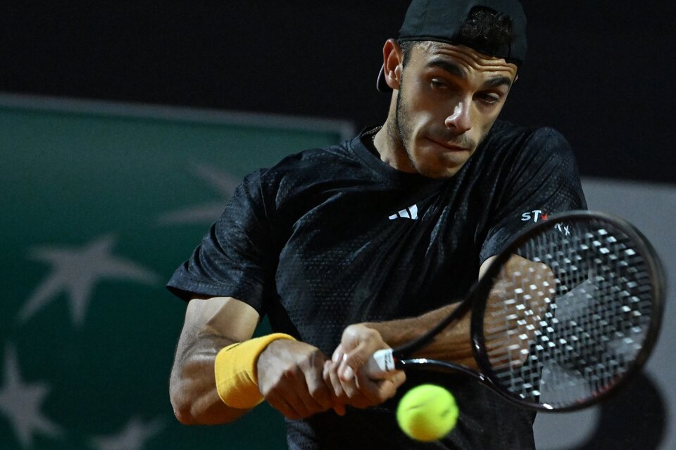 Fran Cerúndolo, hizo un buen torneo en Roma. (Fuente: AFP)
