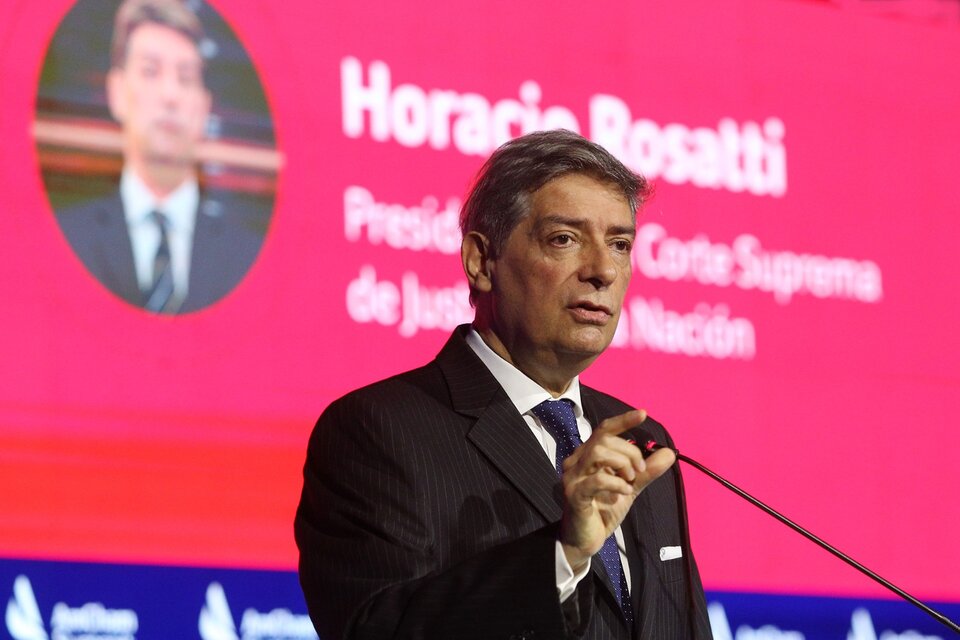 El presidente de la Corte Suprema de Justicia, Horacio Rosatti. (Fuente: NA)