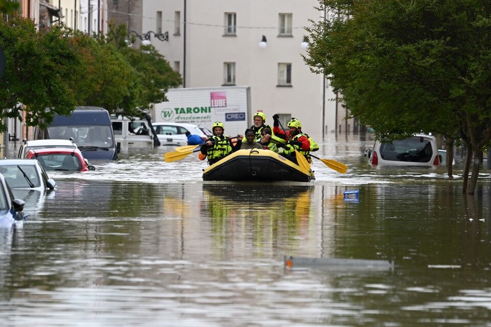 Para las autoridades y los expertos, estas catástrofes serán habituales en Italia.  (Fuente: AFP)