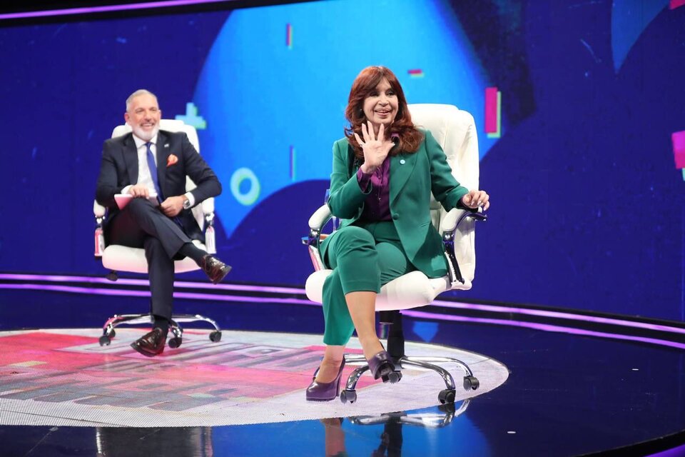 Cristina Fernández de Kirchner en la entrevista de Duro de domar en C5N.  (Fuente: Prensa)