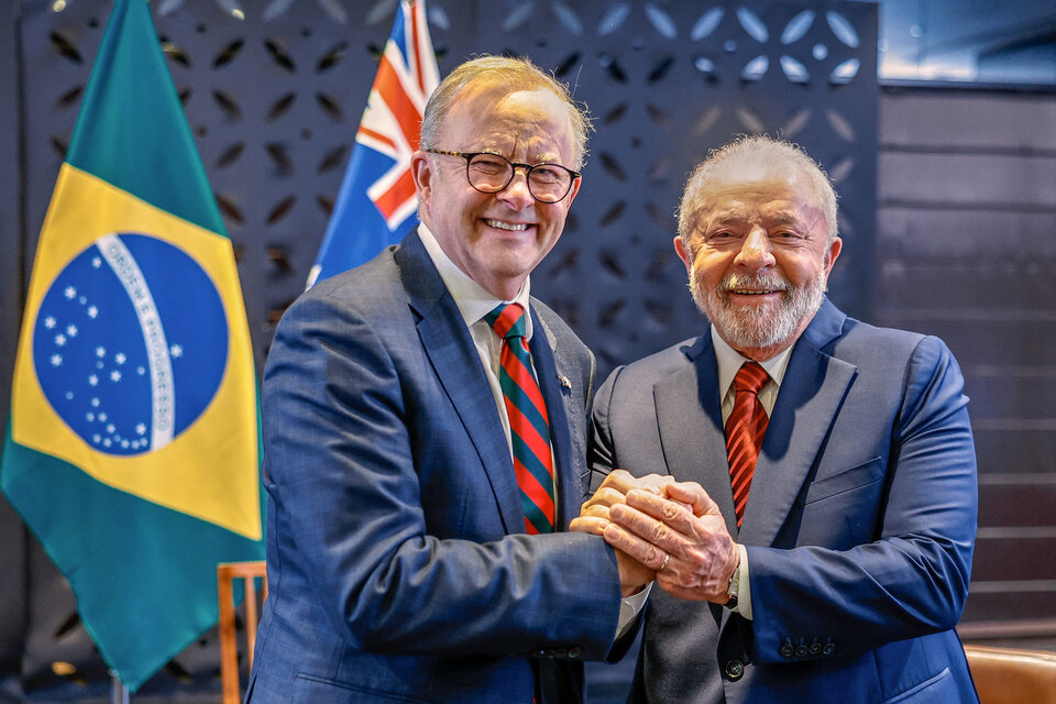 Lula da Silva se reunió con el presidente de Australia, enfocados en el medio ambiente (Fuente: AFP)
