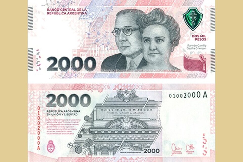 Nuevo Billete De 2000 Pesos El Banco Central Lo Puso Ayer En Circulación Página12 0684