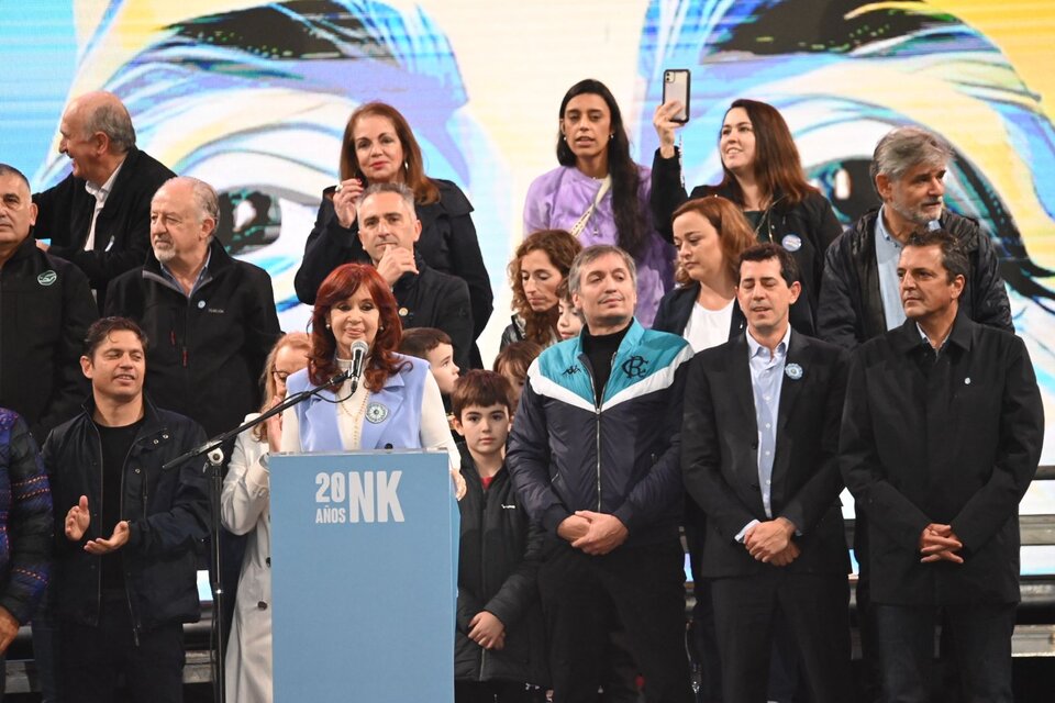 Cristina Kirchner, en su discurso en Plaza de Mayo.