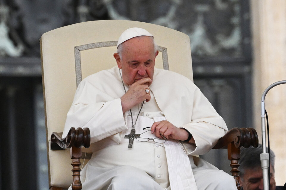 El Papa volvió a suspender actividades por un problema de salud (Fuente: AFP)